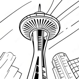 Pagina Da Colorare Della Space Needle Di Seattle 53529-44626