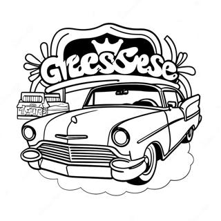 Pagina Da Colorare Del Logo Del Film Grease 53618-44689