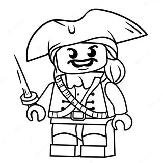 Pagina Da Colorare Del Capitano Pirata Lego 53629-44545