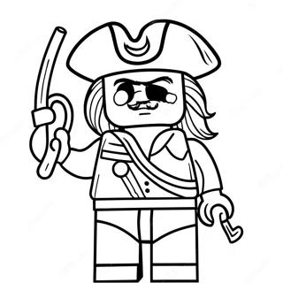 Pagina Da Colorare Del Capitano Pirata Lego 53629-44701