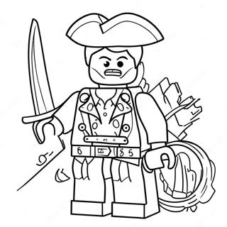 Pagina Da Colorare Del Capitano Pirata Lego 53629-44702