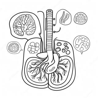 Pagina Da Colorare Del Diagramma Del Sistema Digestivo 53638-44555