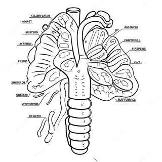 Pagina Da Colorare Del Diagramma Del Sistema Digestivo 53638-44710