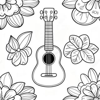 Pagina Da Colorare Di Un Ukulele 53688-44751