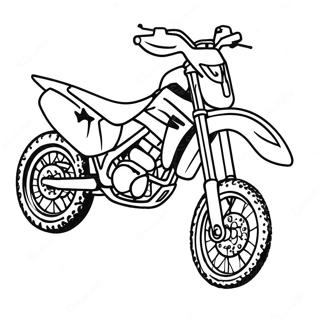 Pagina Da Colorare Di Una Moto Da Cross Honda In Gara 53738-44787