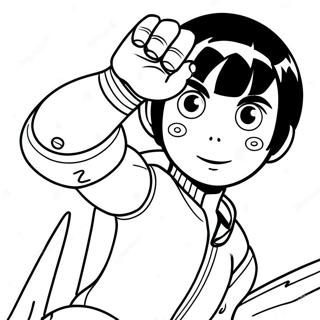 Rock Lee Pagine Da Colorare