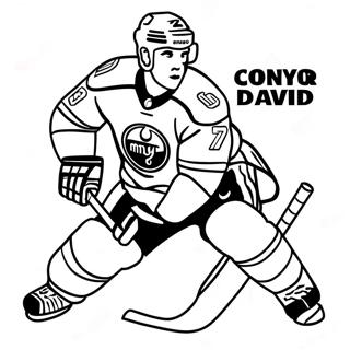 Pagina Da Colorare Di Connor Mcdavid In Azione 53869-44892