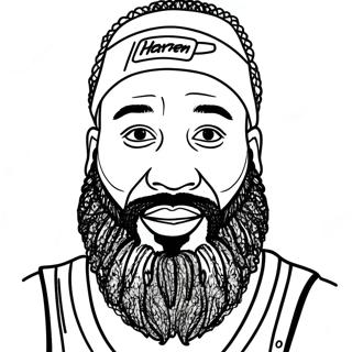 Pagina Da Colorare Di James Harden 53898-44910