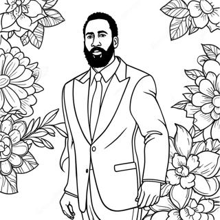 Pagina Da Colorare Di James Harden 53898-44911