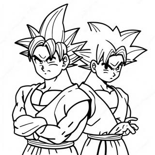 Pagina Da Colorare Di Goku E Gohan 53958-44959