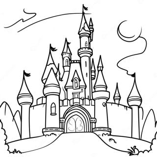 Pagina Da Colorare Del Castello Disney Infestato 54120-45074