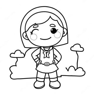 Pagina Da Colorare Word Girl 54441-45315