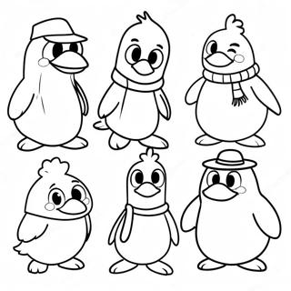 Pagina Da Colorare Dei Personaggi Allegri Di Club Penguin 54602-45449