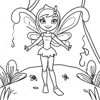 Pagina Da Colorare Di Flora Del Winx Club Nella Natura 54712-45540