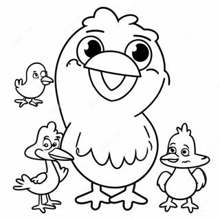 Pagina Da Colorare Di Big Bird Con Amici 54782-45601