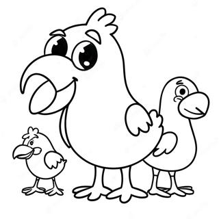 Pagina Da Colorare Di Big Bird Con Amici 54782-45603