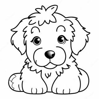 Pagina Da Colorare Di Un Cucciolo Di Aussiedoodle Carino 55262-45981