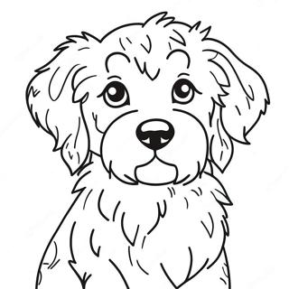 Pagina Da Colorare Di Un Cucciolo Di Aussiedoodle Carino 55262-45982