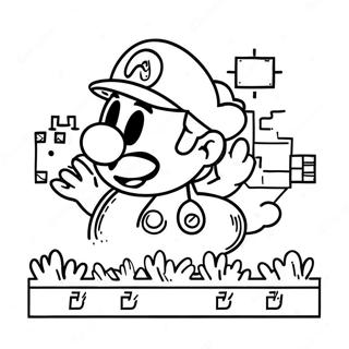 Pagina Da Colorare Di Mario 8 Bit 5553-4434