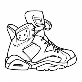 Pagina Da Colorare Con Sneakers Jordan 6 Stilose 55672-46298