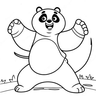 Pagina Da Colorare Di Kung Fu Panda 5593-4466