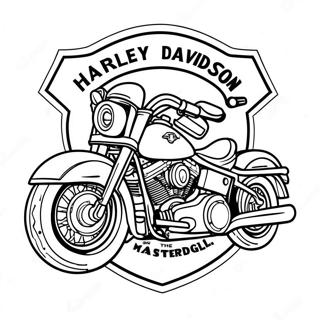 Pagina Da Colorare Del Logo Harley Davidson 56361-46862