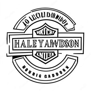 Pagina Da Colorare Del Logo Harley Davidson 56361-46864