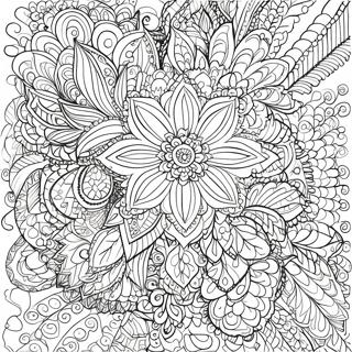 Pagina Da Colorare Di Mandala Floreale Intricato 56512-46970