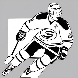 Pagina Da Colorare Di Un Giocatore Dei Carolina Hurricanes Che Pattina 56542-46997