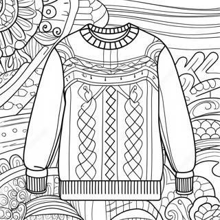 Maglione Pagine Da Colorare