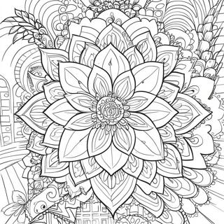 Pagina Da Colorare Fiore Di Loto Intricato 56952-47325