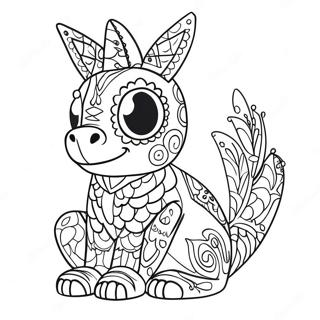 Pagina Da Colorare Degli Alebrijes Di Coco 57132-47460