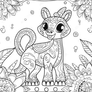 Pagina Da Colorare Degli Alebrijes Colorati Di Coco 57133-47530