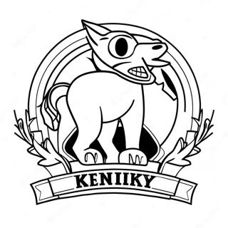 Pagina Da Colorare Del Logo Delluniversita Del Kentucky 57273-47630