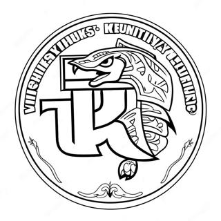 Pagina Da Colorare Del Logo Delluniversita Del Kentucky 57273-47631