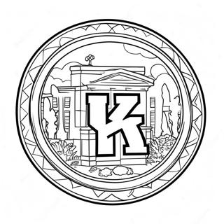 Pagina Da Colorare Del Logo Delluniversita Del Kentucky 57273-47632