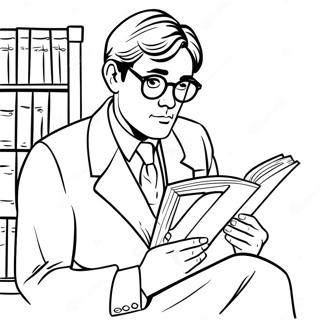 Pagina Da Colorare Di Atticus Finch Che Legge Un Libro 57324-47677