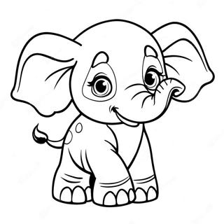 Elefante Bambino Pagine Da Colorare