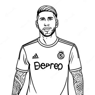 Pagina Da Colorare Di Sergio Ramos 57614-47898