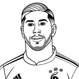 Pagina Da Colorare Di Sergio Ramos 57614-47899