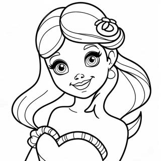 Pagina Da Colorare Di Un Tatuaggio Colorato Delle Principesse Disney 57625-47910