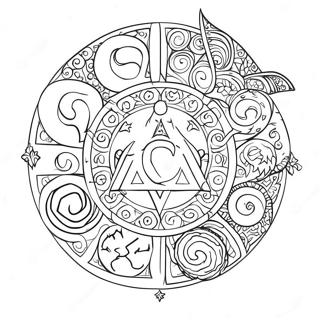 Pagina Da Colorare Di Simboli Wiccan 57654-47930