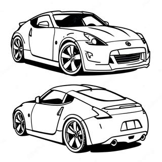 Pagina Da Colorare Della Nissan 370z 57844-48084