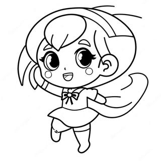 Chibi Sailor Mercury In Azione Pagina Da Colorare 57915-48142