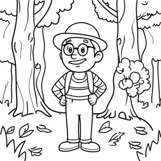 Waldo In Una Foresta Colorata Pagina Da Colorare 57935-48160