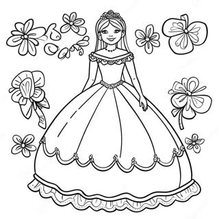 Pagina Da Colorare Della Celebrazione Del Quinceanera 58034-48230