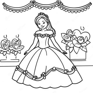 Pagina Da Colorare Della Celebrazione Del Quinceanera 58034-48231