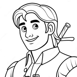 Pagina Da Colorare Di Flynn Rider Avventuroso 58095-48287