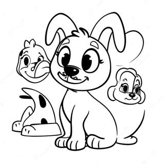 Pagina Da Colorare Di Cani Disney Giocherelloni 58115-48299