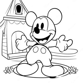 Pagina Da Colorare Dellavventura Di Mickey Mouse Playhouse 58486-48593